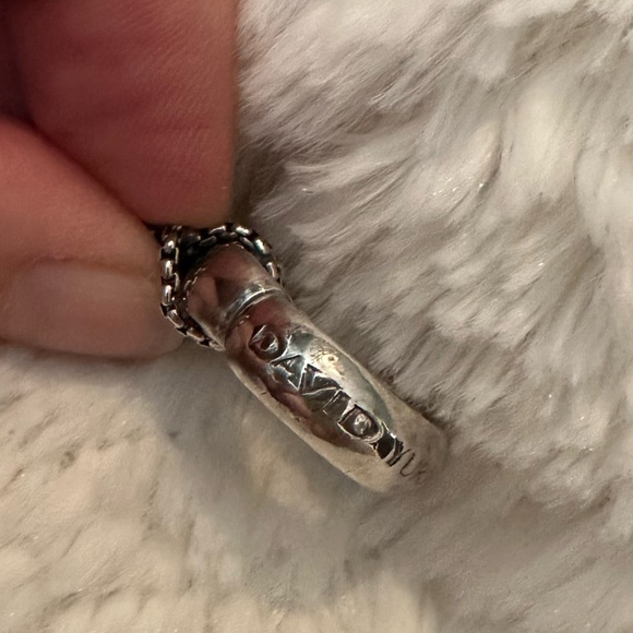 Authentic David Yurman Sterling Silver Open Heart Cable Necklace - Picture 13 of 16